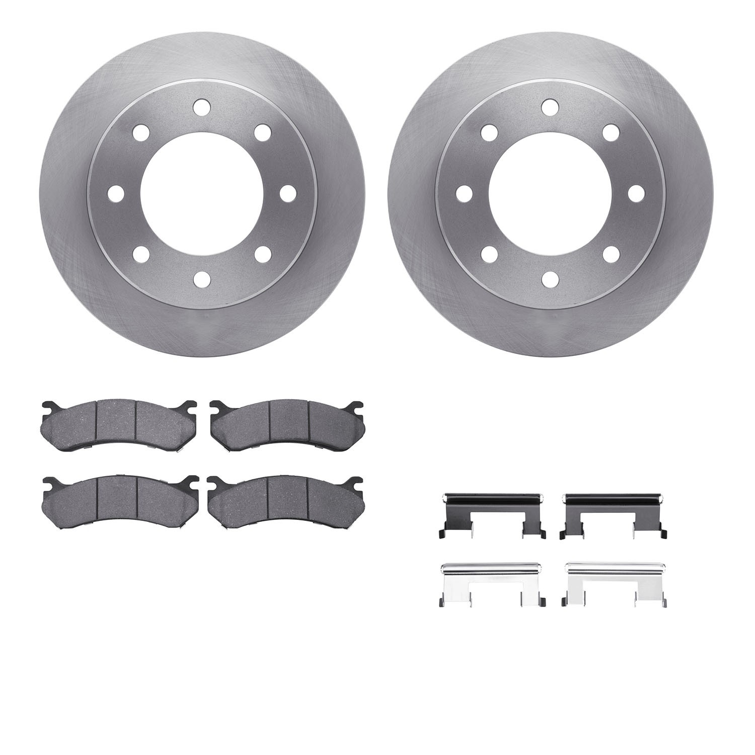 DYN 6412-48076 DFC Brake Rotor- HD Brake Pad - Hardware