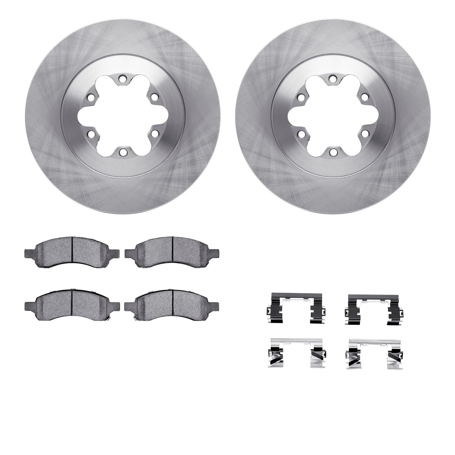 DYN 6412-48124 DFC Brake Rotor- HD Brake Pad - Hardware