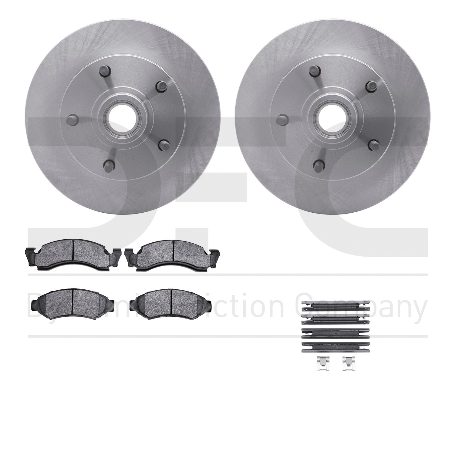 DYN 6412-54014 DFC Brake Rotor- HD Brake Pad - Hardware