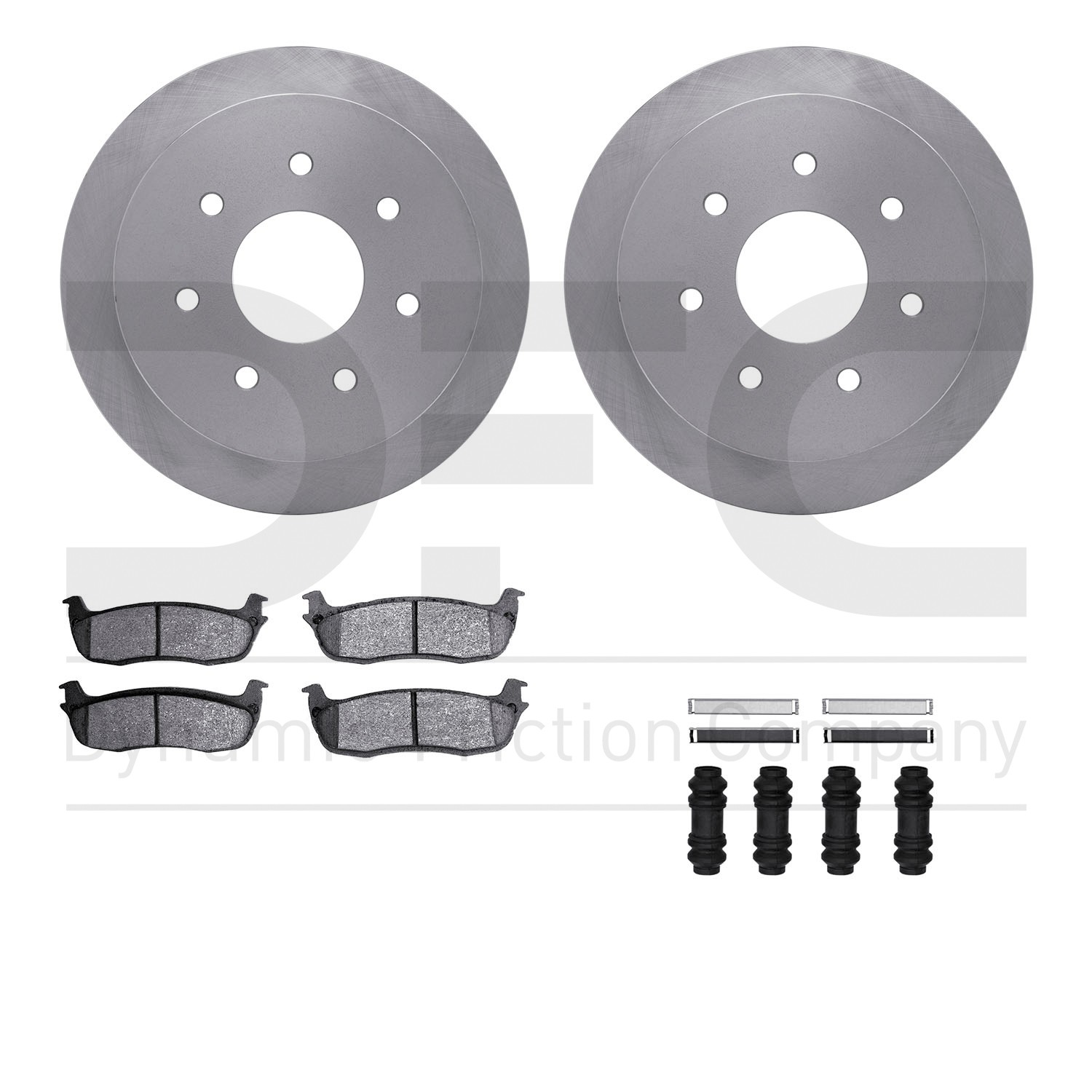 DYN 6412-54107 DFC Brake Rotor- HD Brake Pad - Hardware