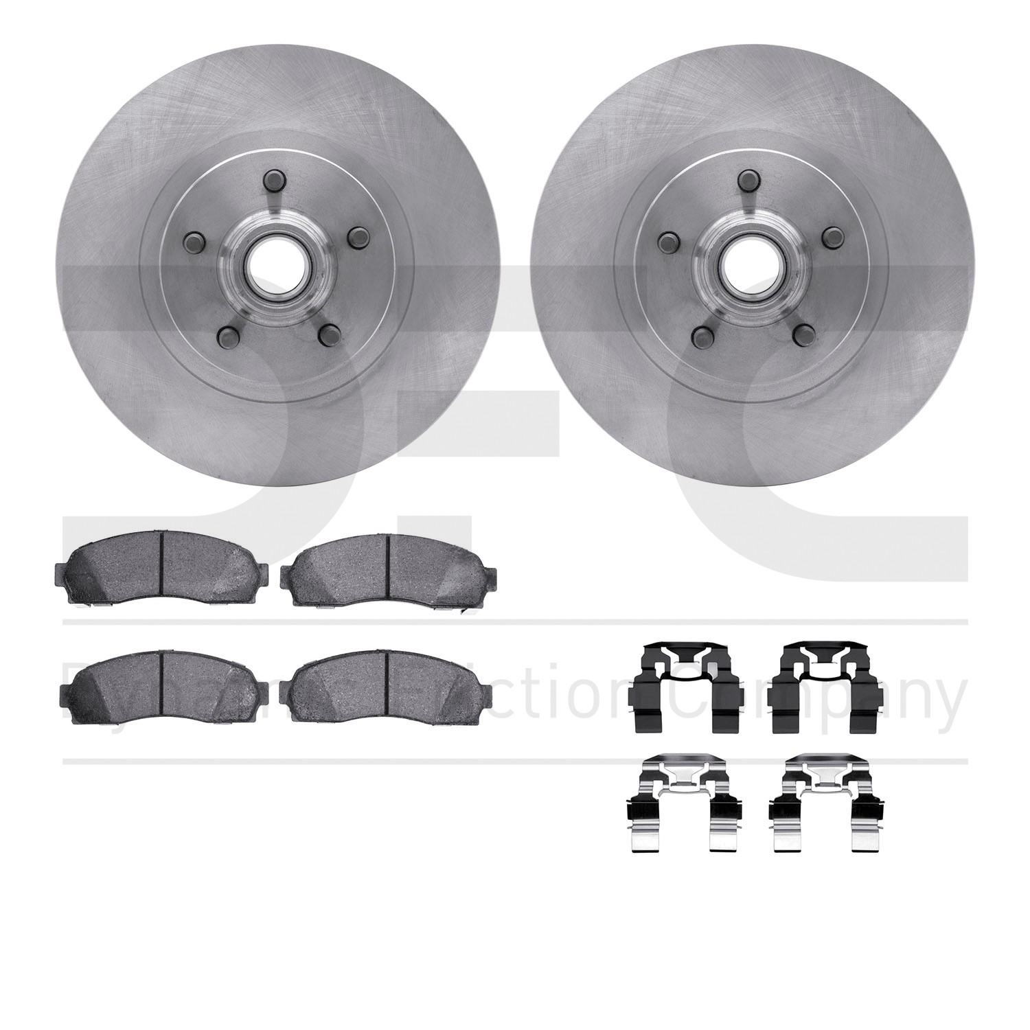 DYN 6412-54176 DFC Brake Rotor- HD Brake Pad - Hardware