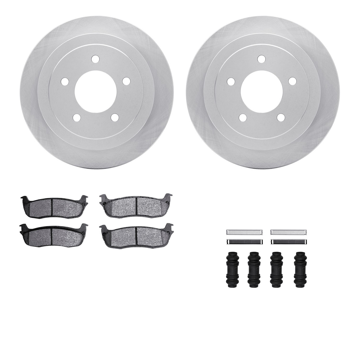 DYN 6412-54179 DFC Brake Rotor- HD Brake Pad - Hardware