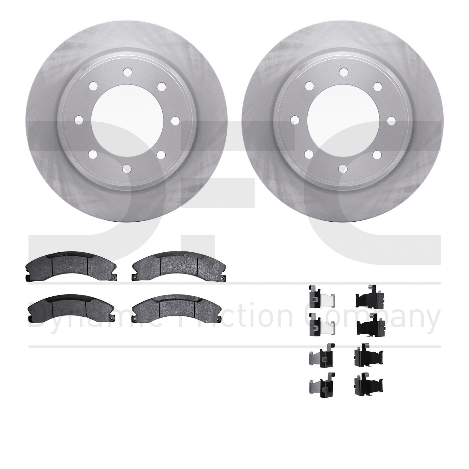 DYN 6412-67016 DFC Brake Rotor- HD Brake Pad - Hardware