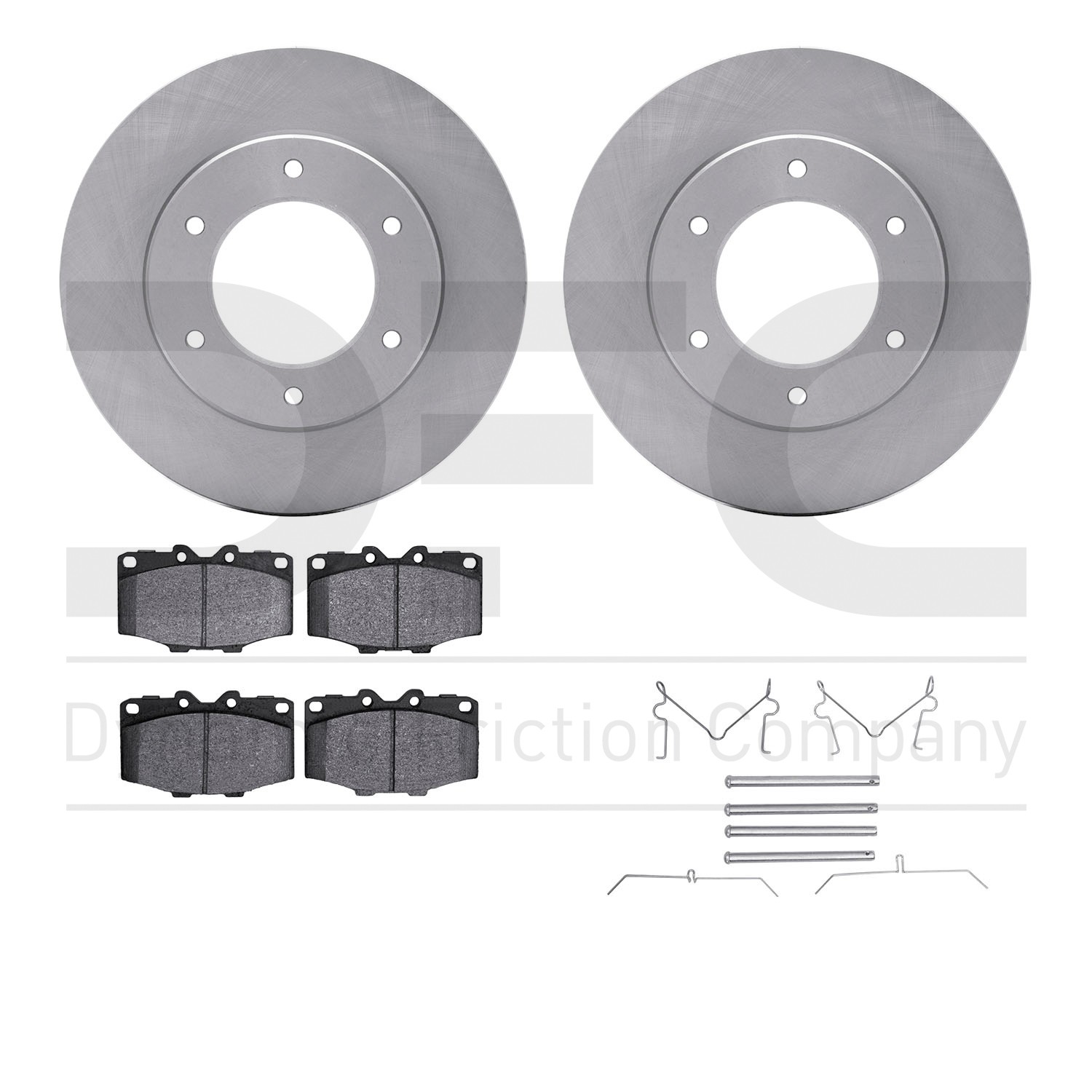 DYN 6412-76004 DFC Brake Rotor- HD Brake Pad - Hardware