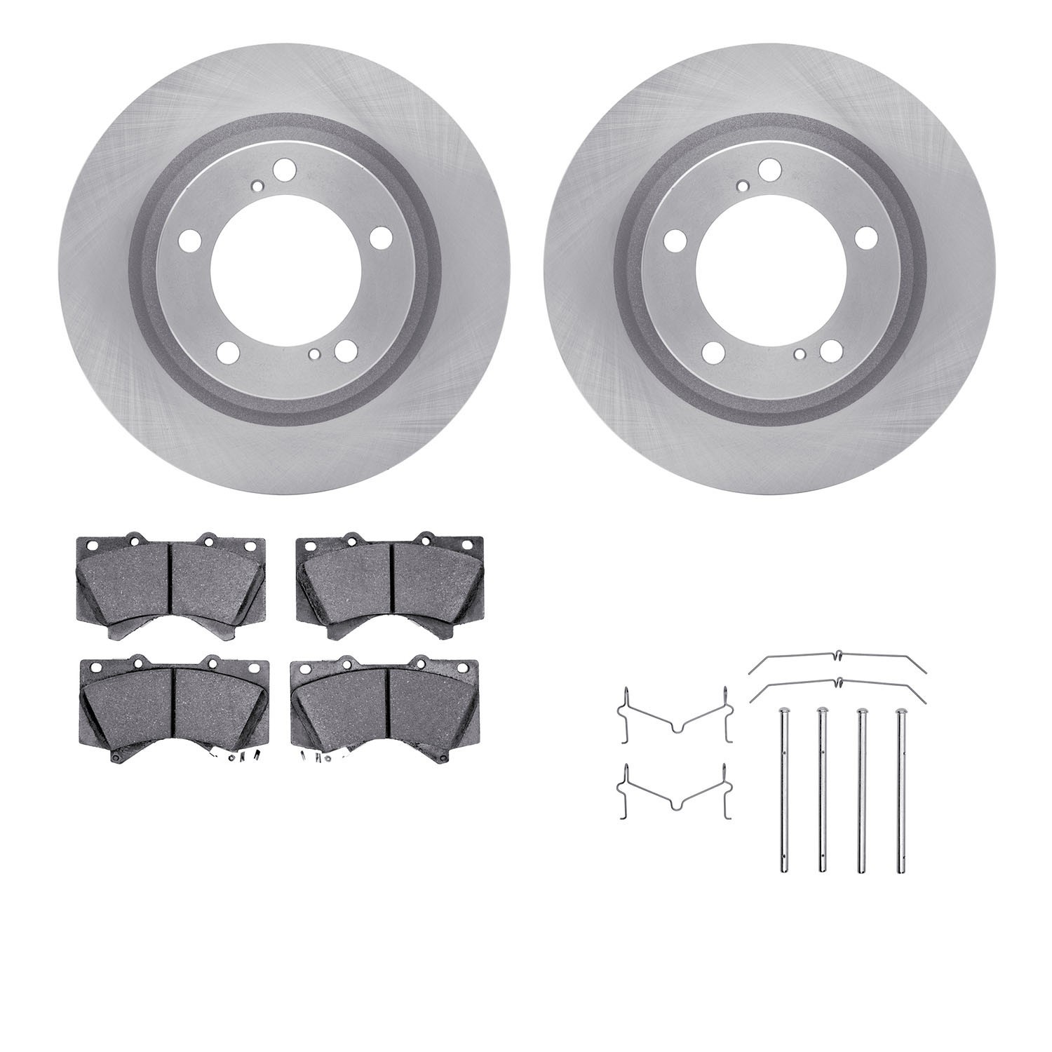 DYN 6412-76055 DFC Brake Rotor- HD Brake Pad - Hardware