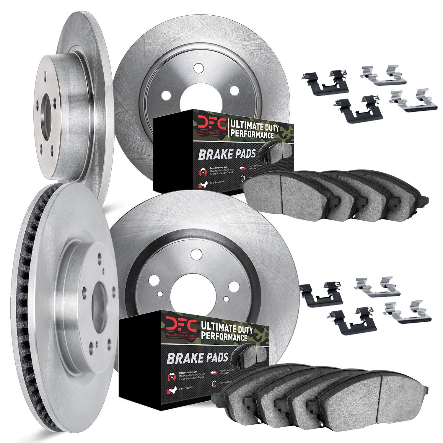 DYN 6414-42050 DFC Brake Rotor- HD Brake Pad - Hardware