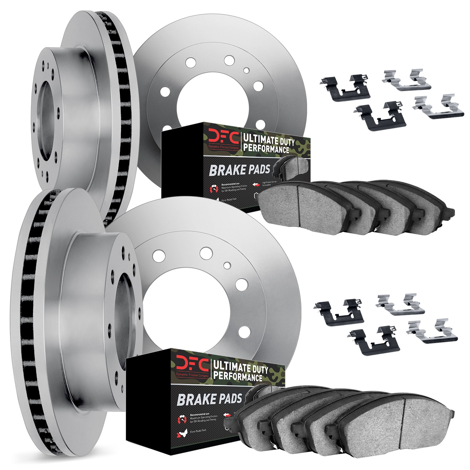 DYN 6414-46006 DFC Brake Rotor- HD Brake Pad - Hardware