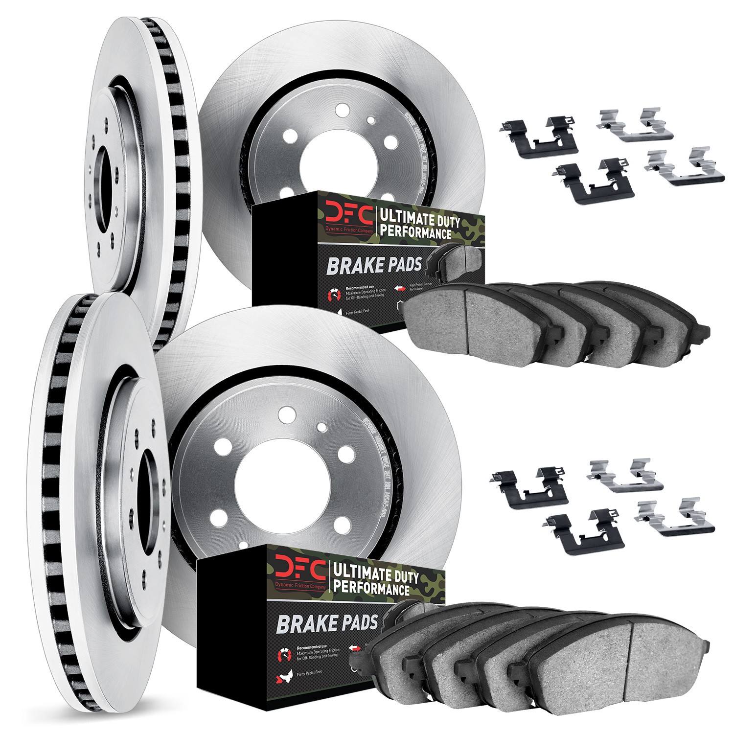 DYN 6414-48051 DFC Brake Rotor- HD Brake Pad - Hardware