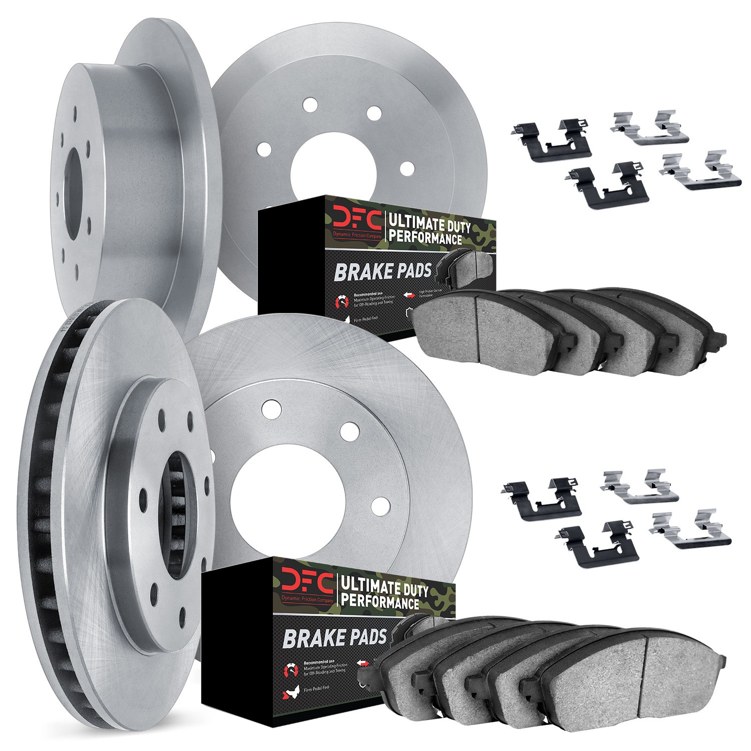 DYN 6414-54023 DFC Brake Rotor- HD Brake Pad - Hardware