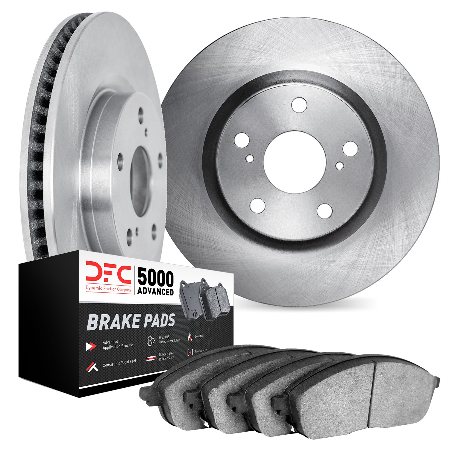 DYN 6502-63599 DFC Brake Rotor with 5000 Advanced Brake Pads