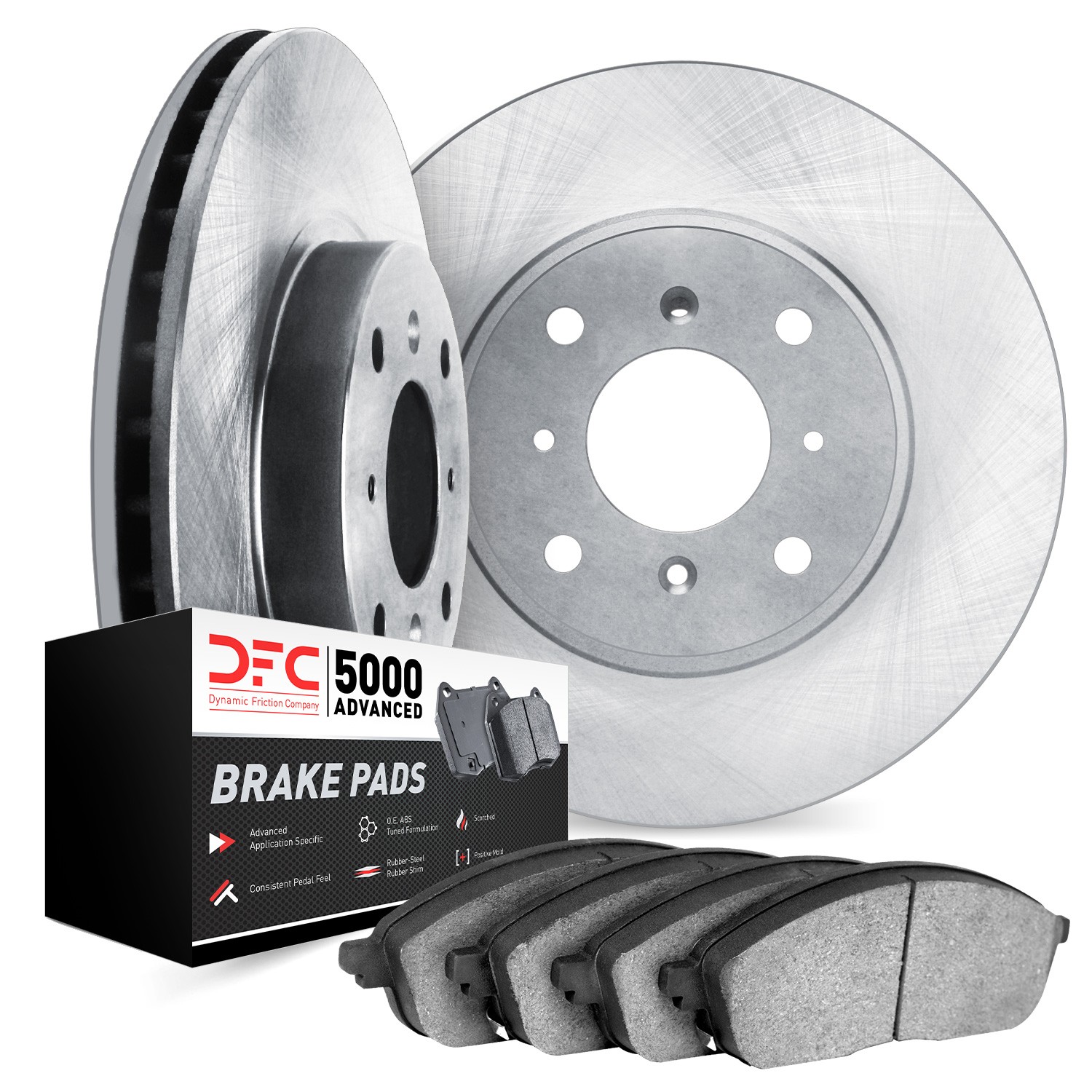 DYN 6502-65058 DFC Brake Rotor with 5000 Advanced Brake Pads - Image 2