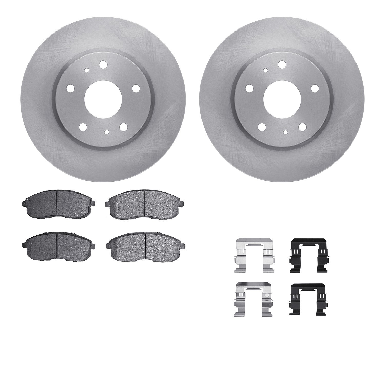 DYN 6512-01035 DFC Brake Rotor with 5000 Brake Pads and Hardware Kit