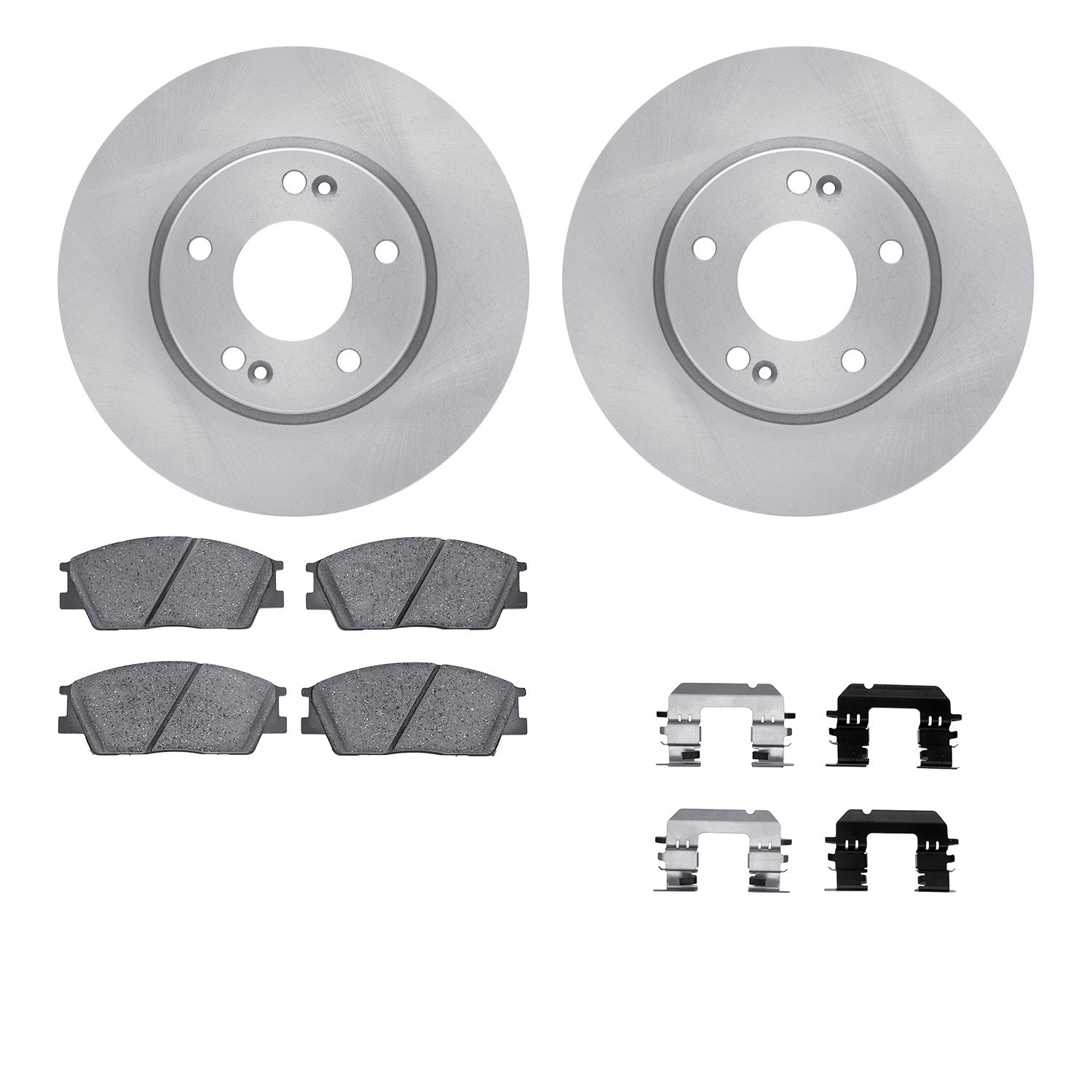 DYN 6512-03000 DFC Rotors with 5000 Advanced Brake Pads includes Hardware