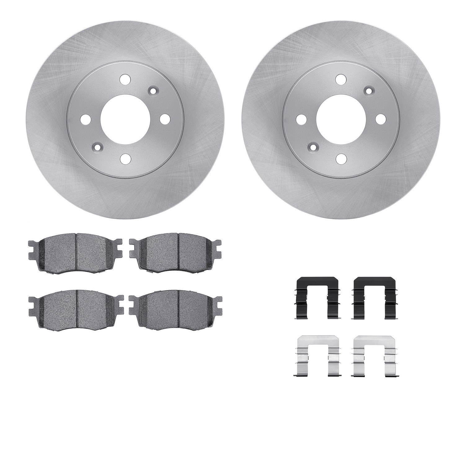 DYN 6512-03099 DFC Brake Rotor with 5000 Brake Pads and Hardware Kit