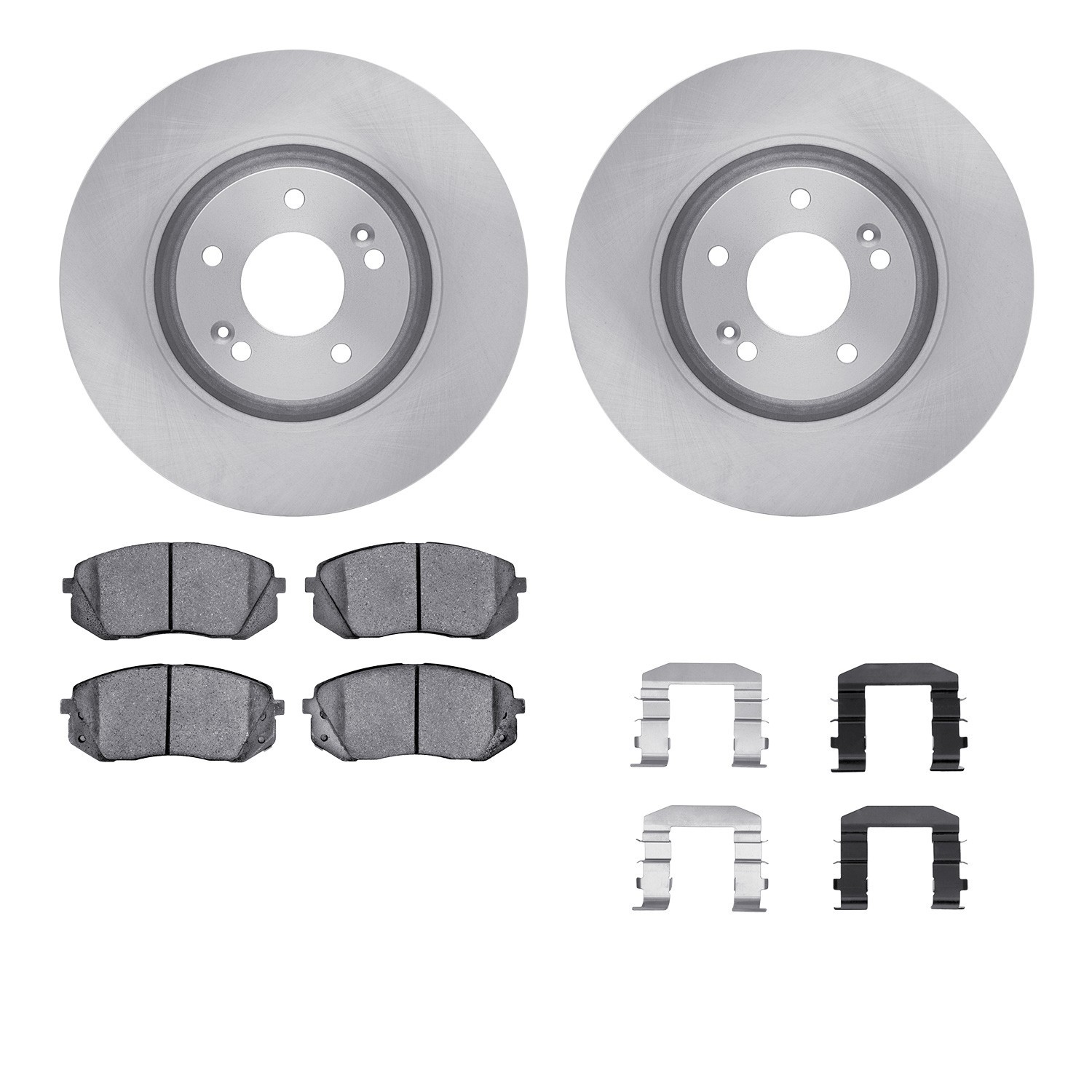 DYN-6512-03118 DFC Brake Rotor with 5000 Brake Pads and Hardware Kit