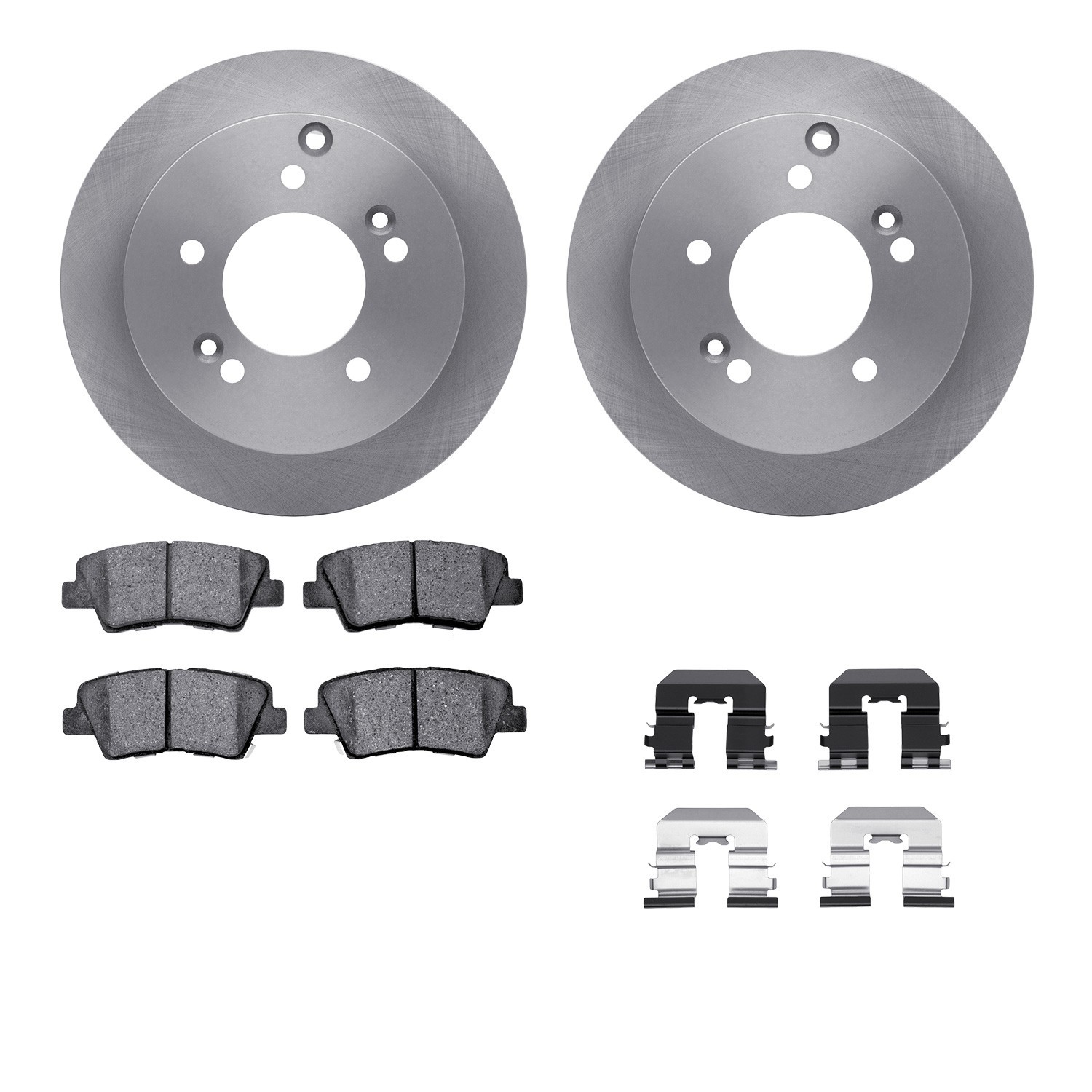 DYN-6512-03177 DFC Brake Rotor with 5000 Brake Pads and Hardware Kit