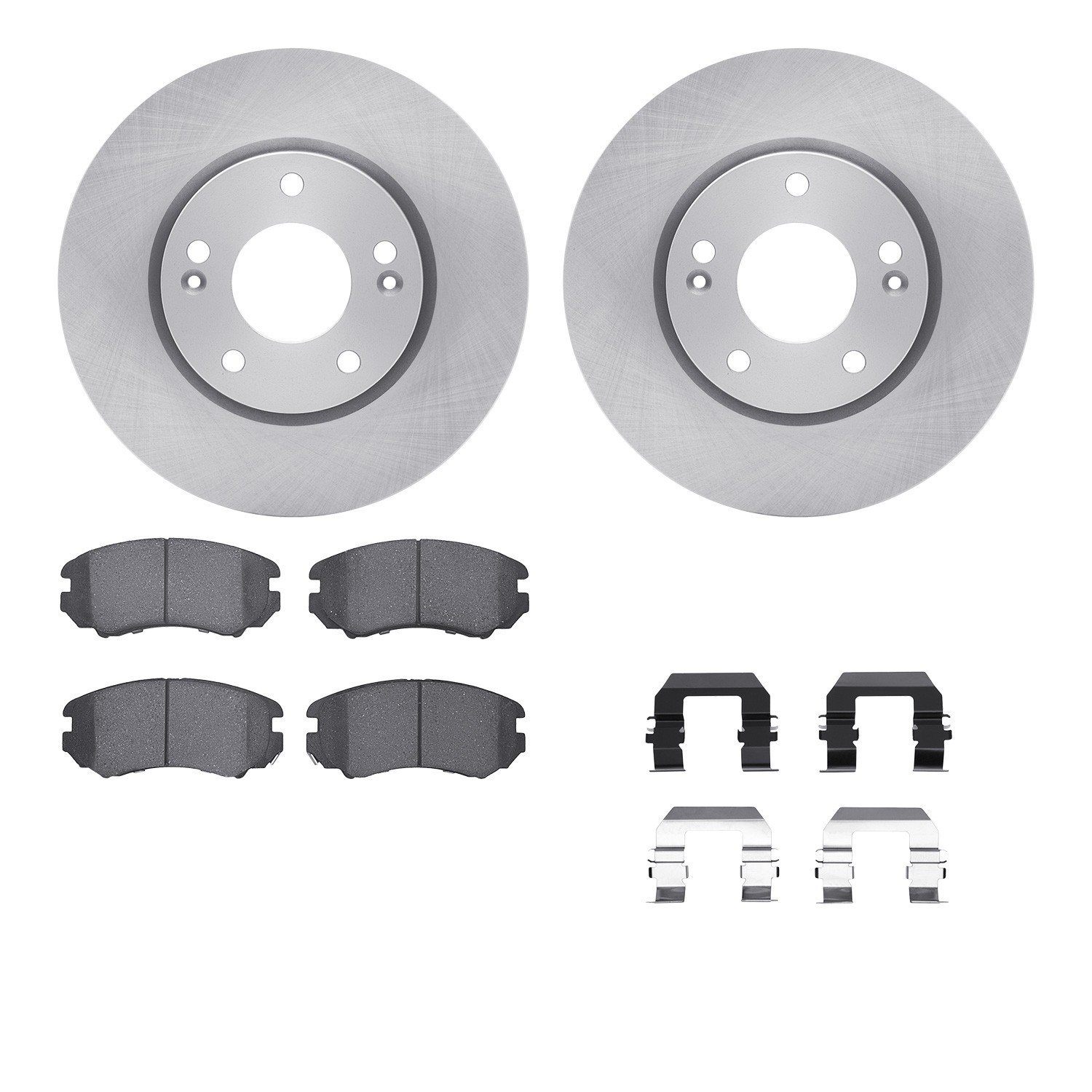 DYN-6512-03194 DFC Brake Rotor with 5000 Brake Pads and Hardware Kit