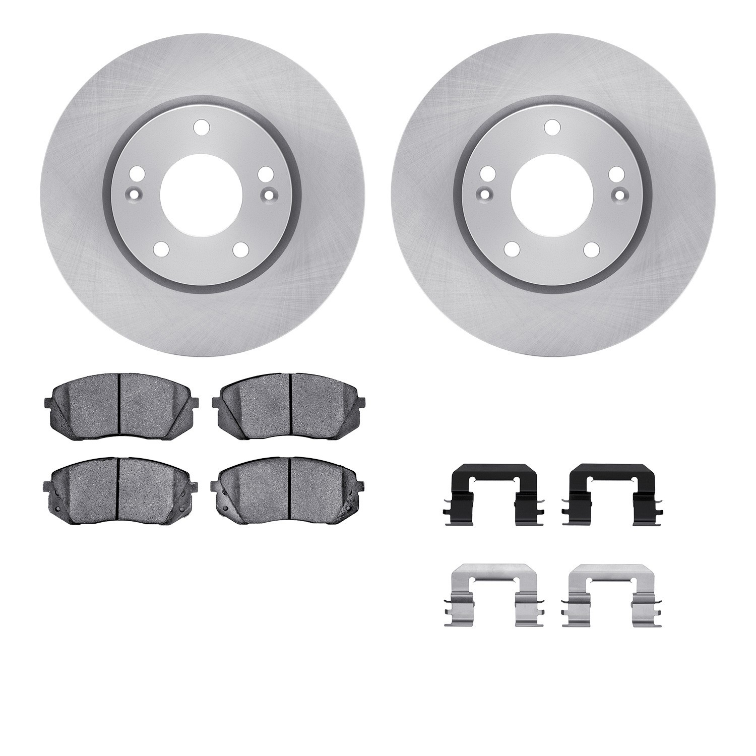 DYN-6512-03196 DFC Brake Rotor with 5000 Brake Pads and Hardware Kit