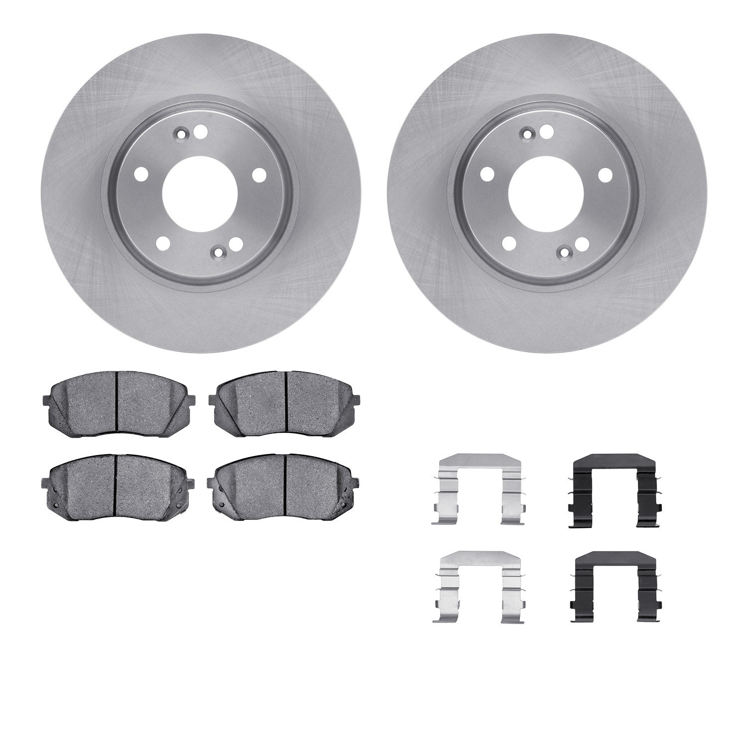 DYN-6512-03236 DFC Brake Rotor with 5000 Brake Pads and Hardware Kit
