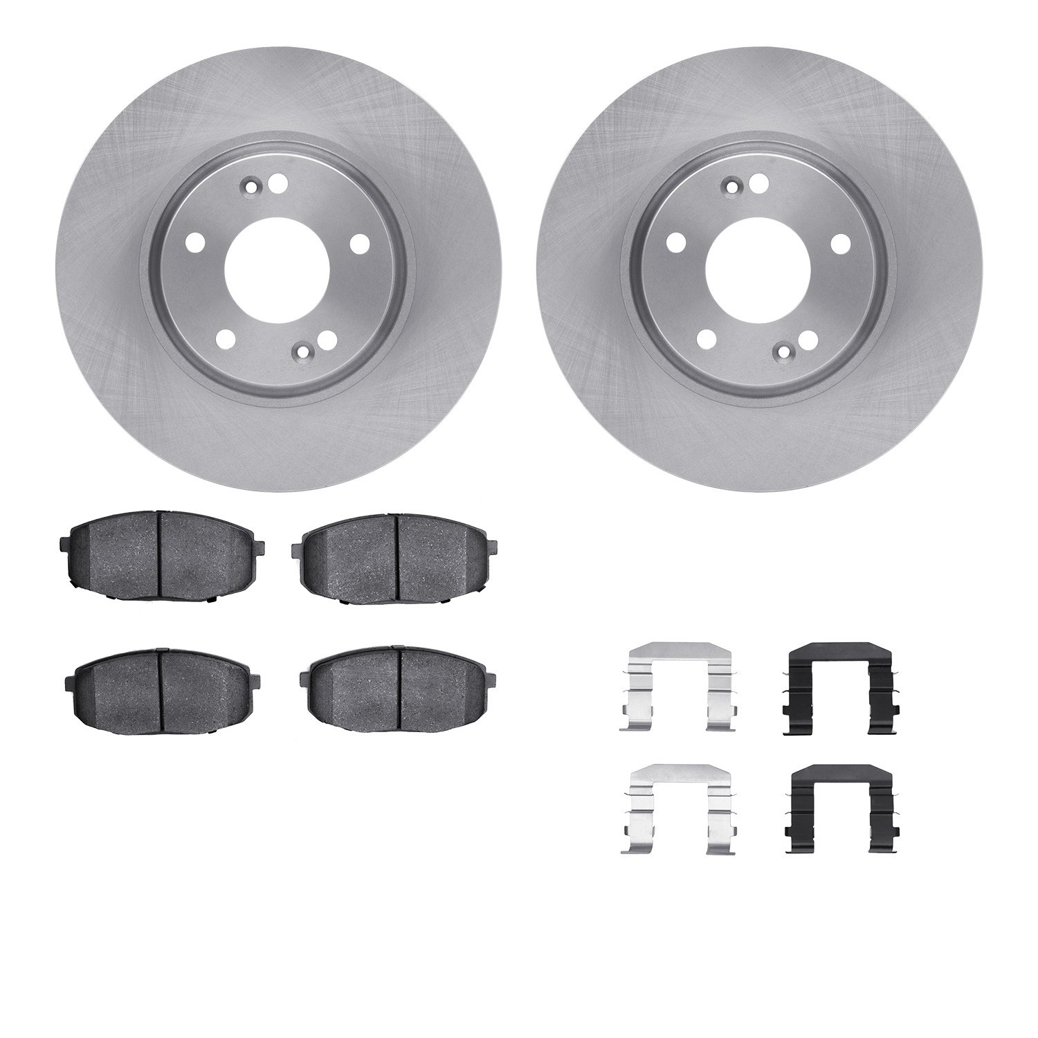 DYN-6512-03237 DFC Brake Rotor with 5000 Brake Pads and Hardware Kit
