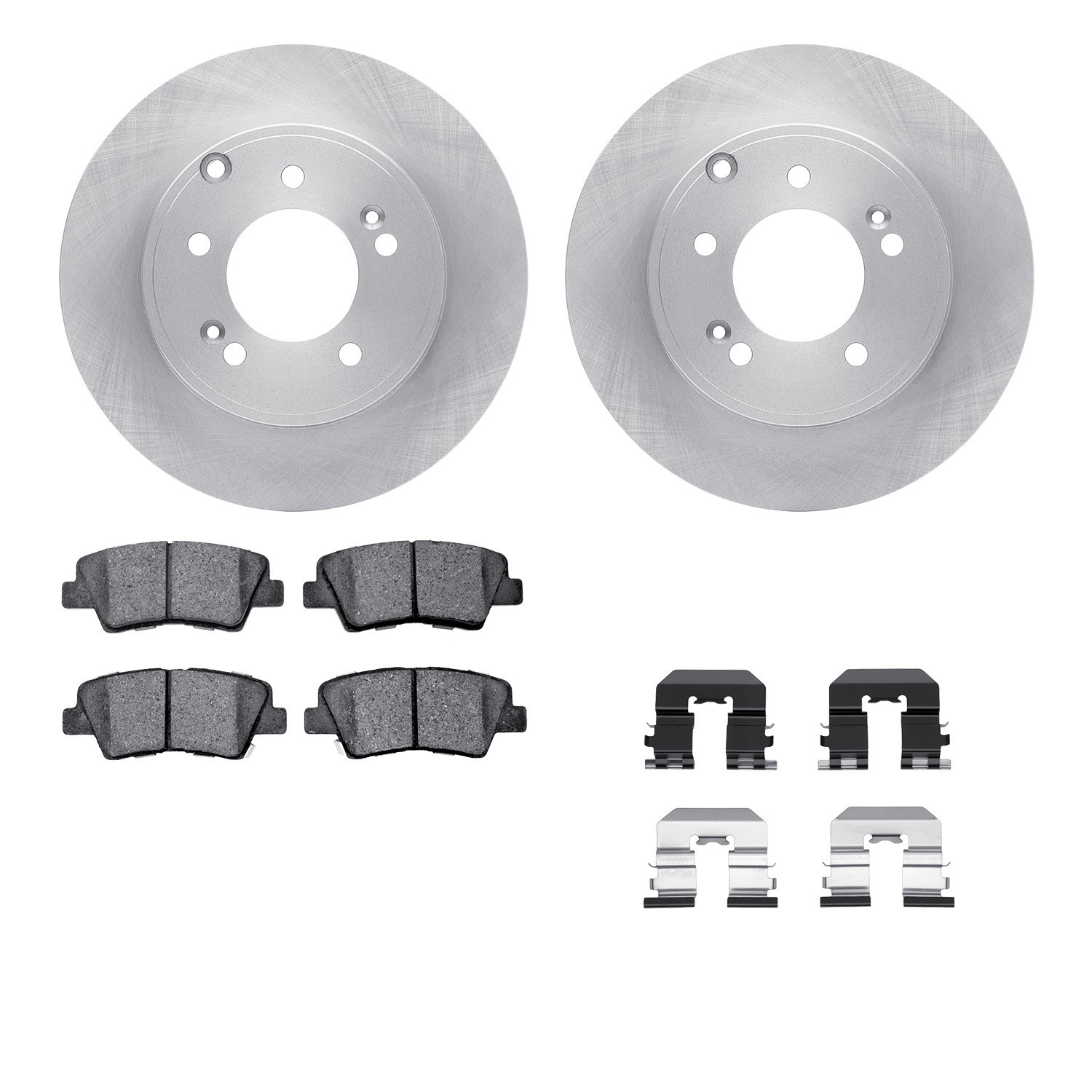 DYN-6512-03261 DFC Brake Rotor with 5000 Brake Pads and Hardware Kit