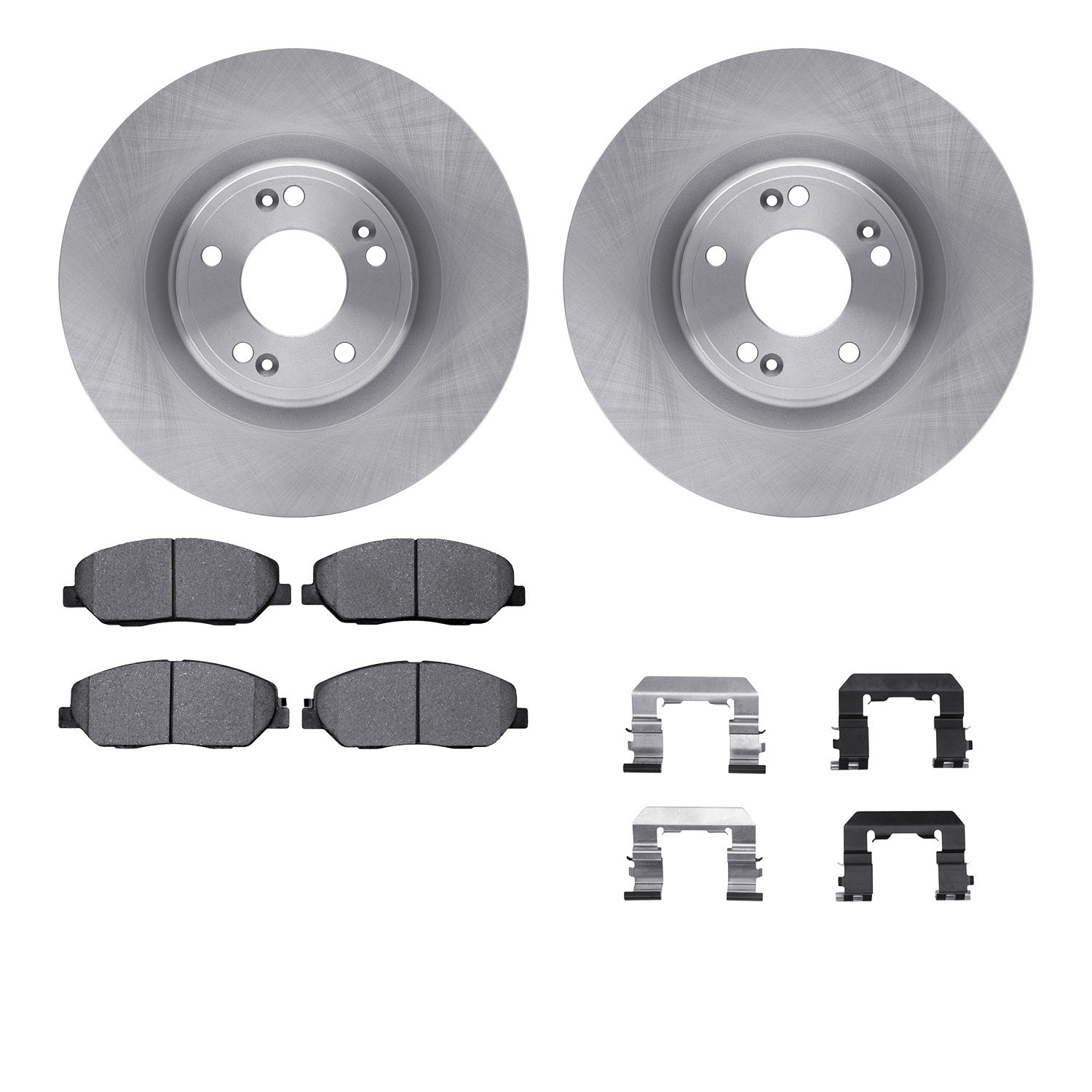 DYN 6512-03291 DFC Brake Rotor with 5000 Brake Pads and Hardware Kit