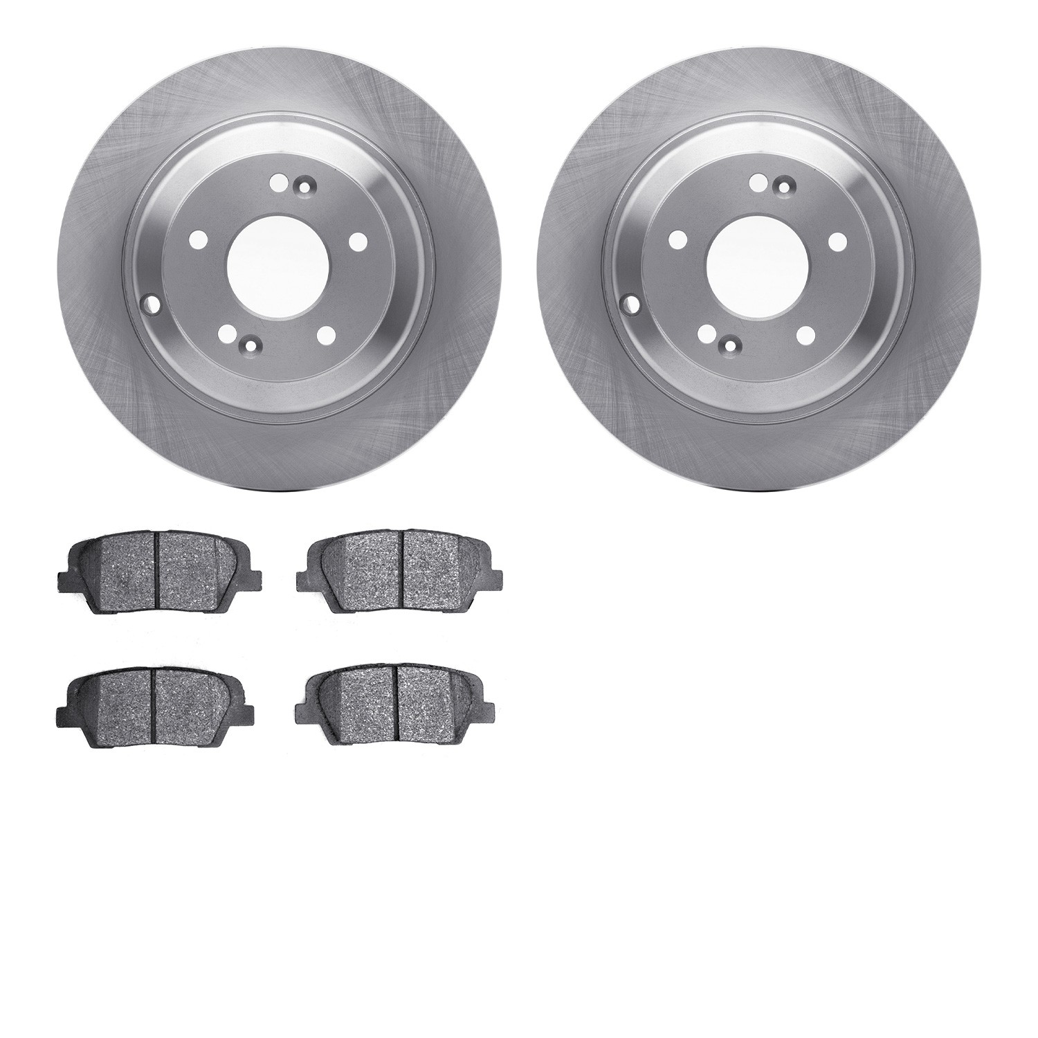 DYN-6512-03303 DFC Brake Rotor with 5000 Brake Pads and Hardware Kit