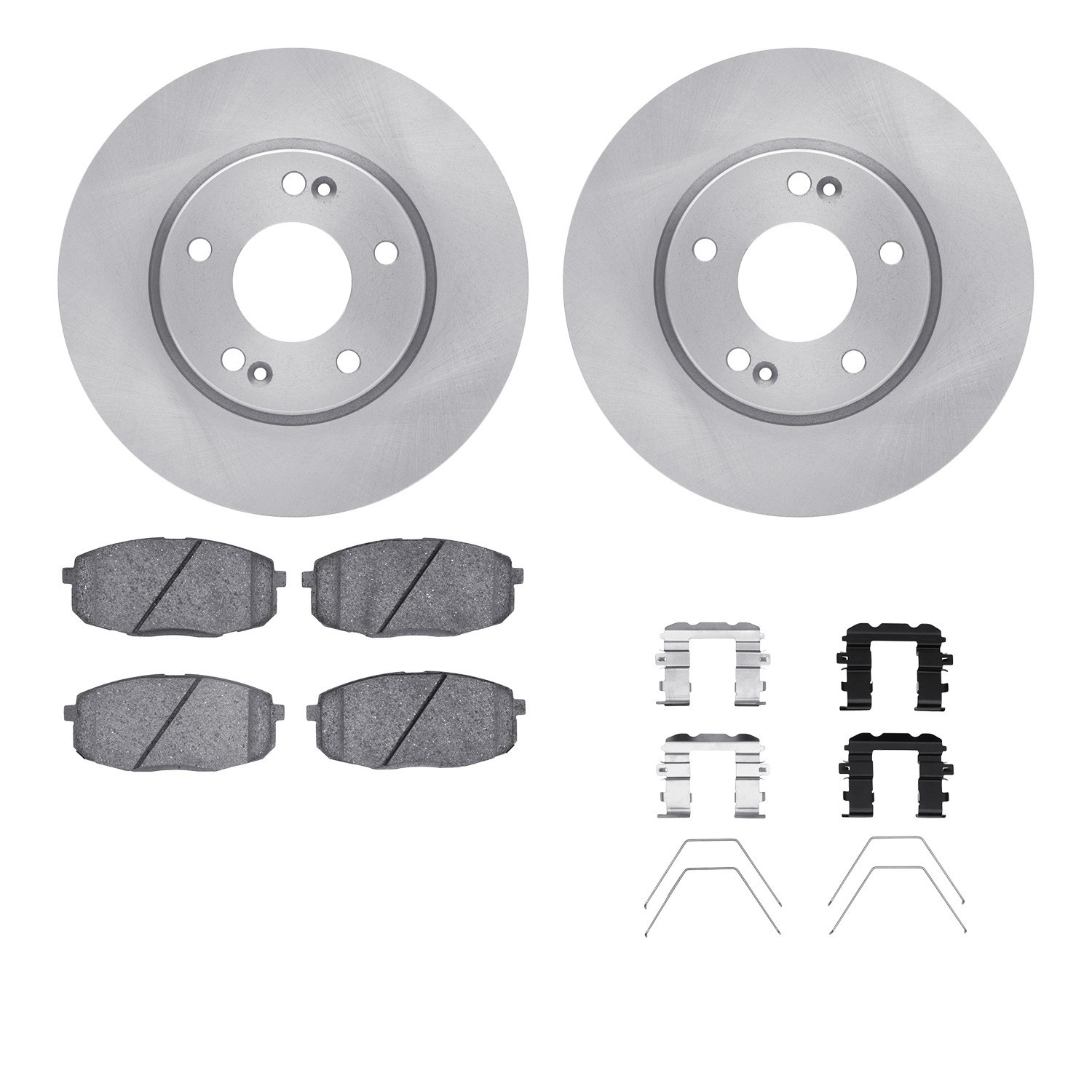 DYN-6512-03337 DFC Brake Rotor with 5000 Brake Pads and Hardware Kit