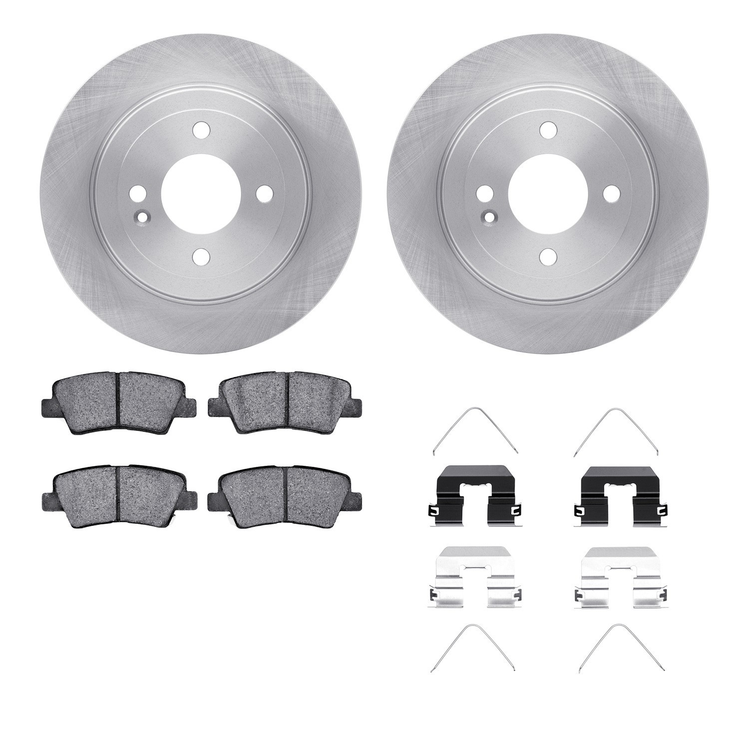 DYN-6512-03363 DFC Brake Rotor with 5000 Brake Pads and Hardware Kit