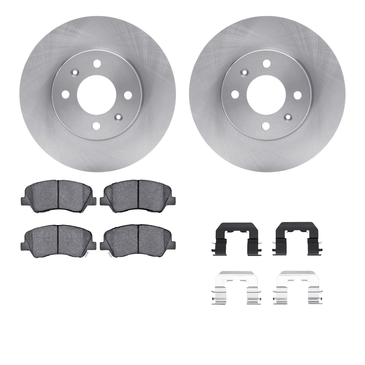 DYN-6512-03366 DFC Brake Rotor with 5000 Brake Pads and Hardware Kit