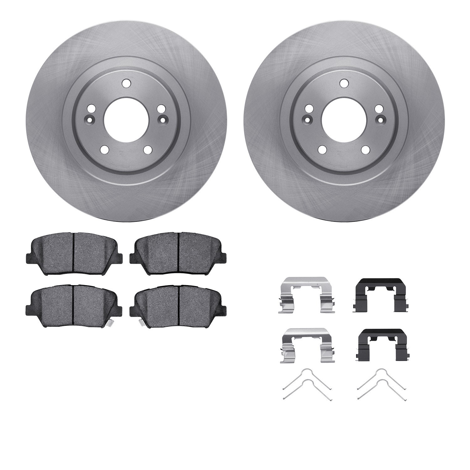 DYN-6512-03415 DFC Brake Rotor with 5000 Brake Pads and Hardware Kit