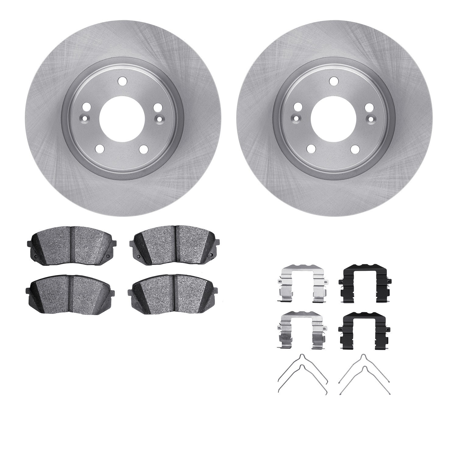 DYN-6512-03427 DFC Brake Rotor with 5000 Brake Pads and Hardware Kit