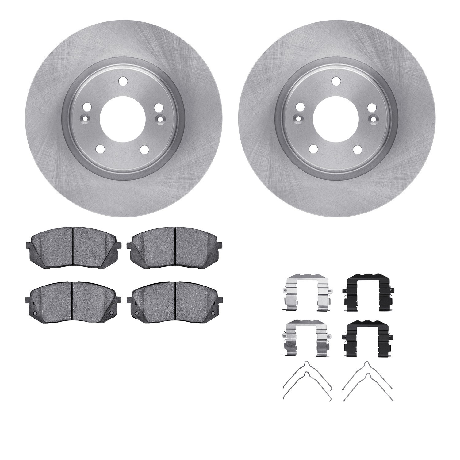 DYN-6512-03429 DFC Brake Rotor with 5000 Brake Pads and Hardware Kit