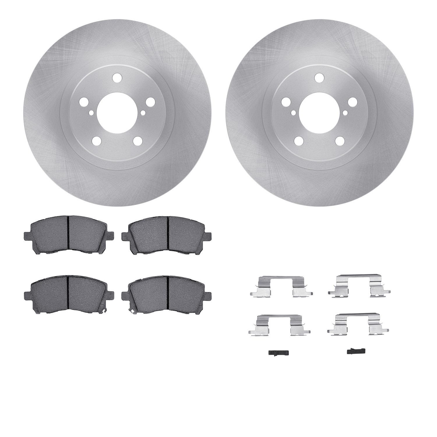 DYN 6512-13085 DFC Brake Rotor with 5000 Brake Pads and Hardware Kit