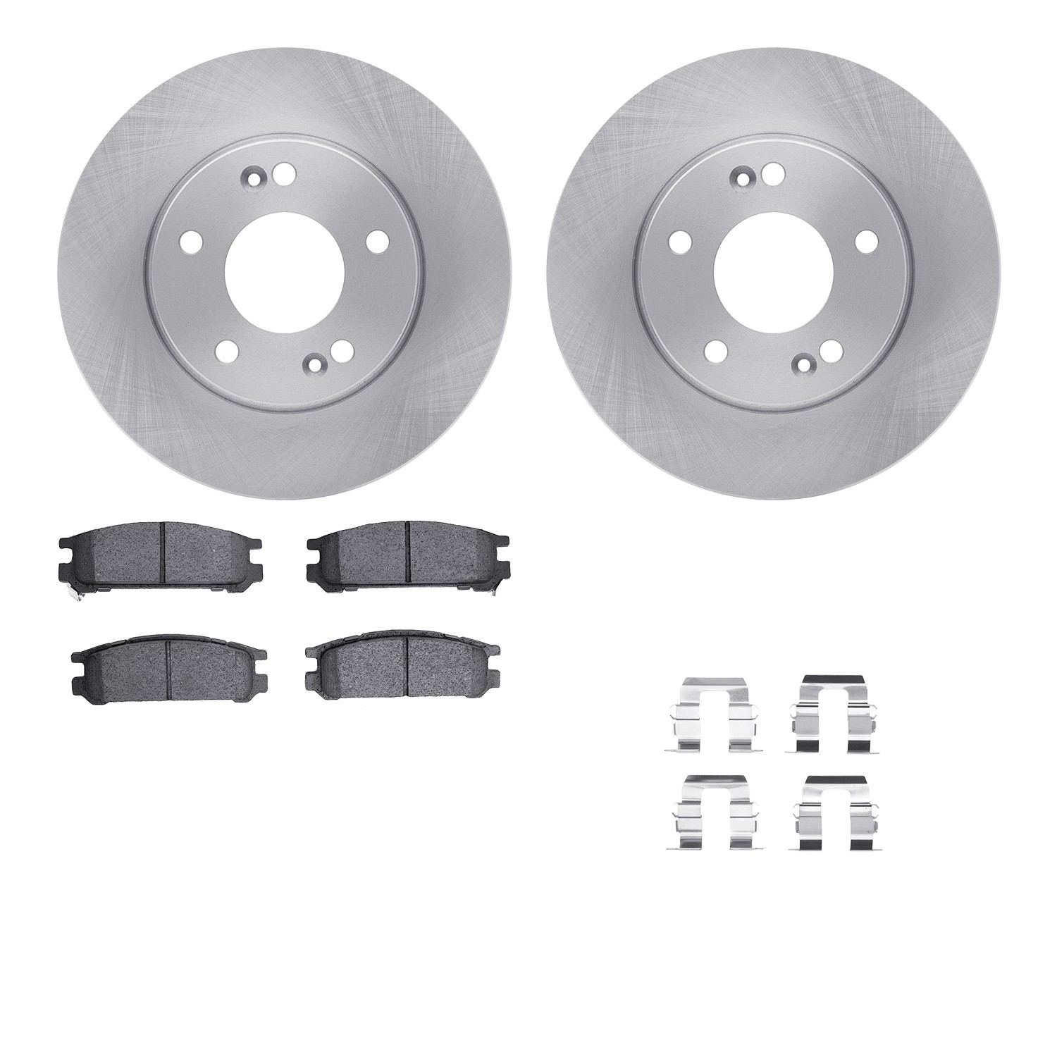 DYN 6512-13099 DFC Brake Rotor with 5000 Brake Pads and Hardware Kit
