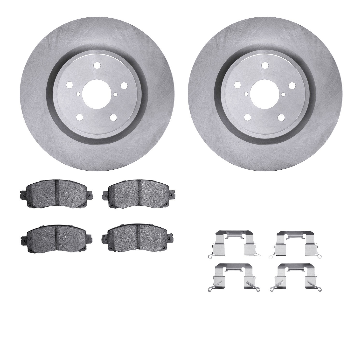DYN 6512-13231 DFC Brake Rotor with 5000 Brake Pads and Hardware Kit