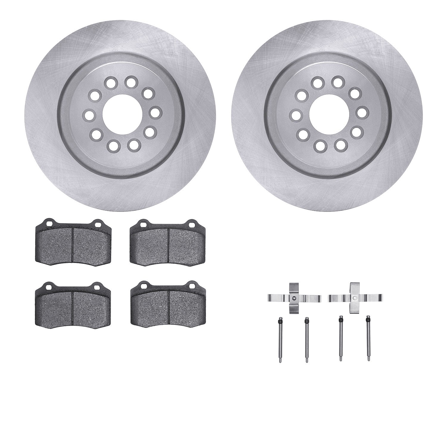 DYN 6512-20079 DFC Brake Rotor with 5000 Brake Pads and Hardware Kit