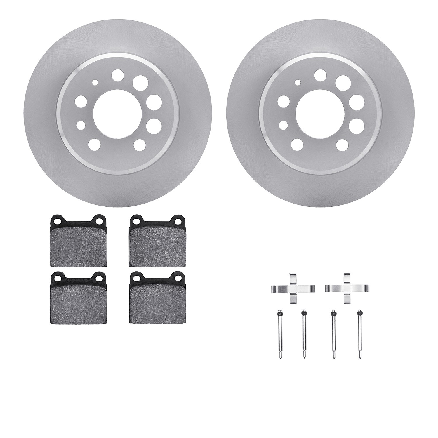 DYN-6512-27127 DFC Brake Rotor with 5000 Brake Pads and Hardware Kit