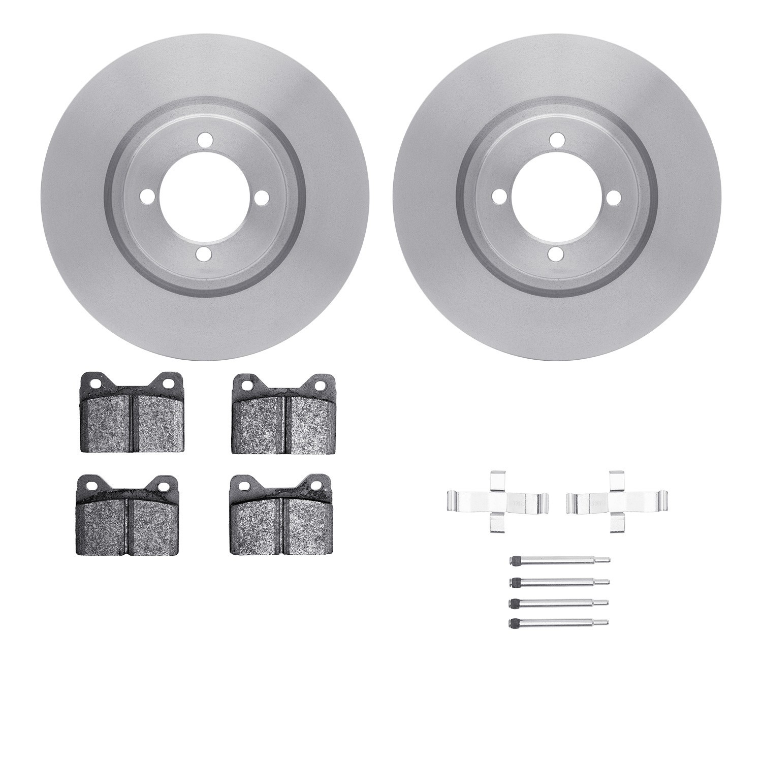 DYN 6512-31140 DFC Brake Rotor with 5000 Brake Pads and Hardware Kit