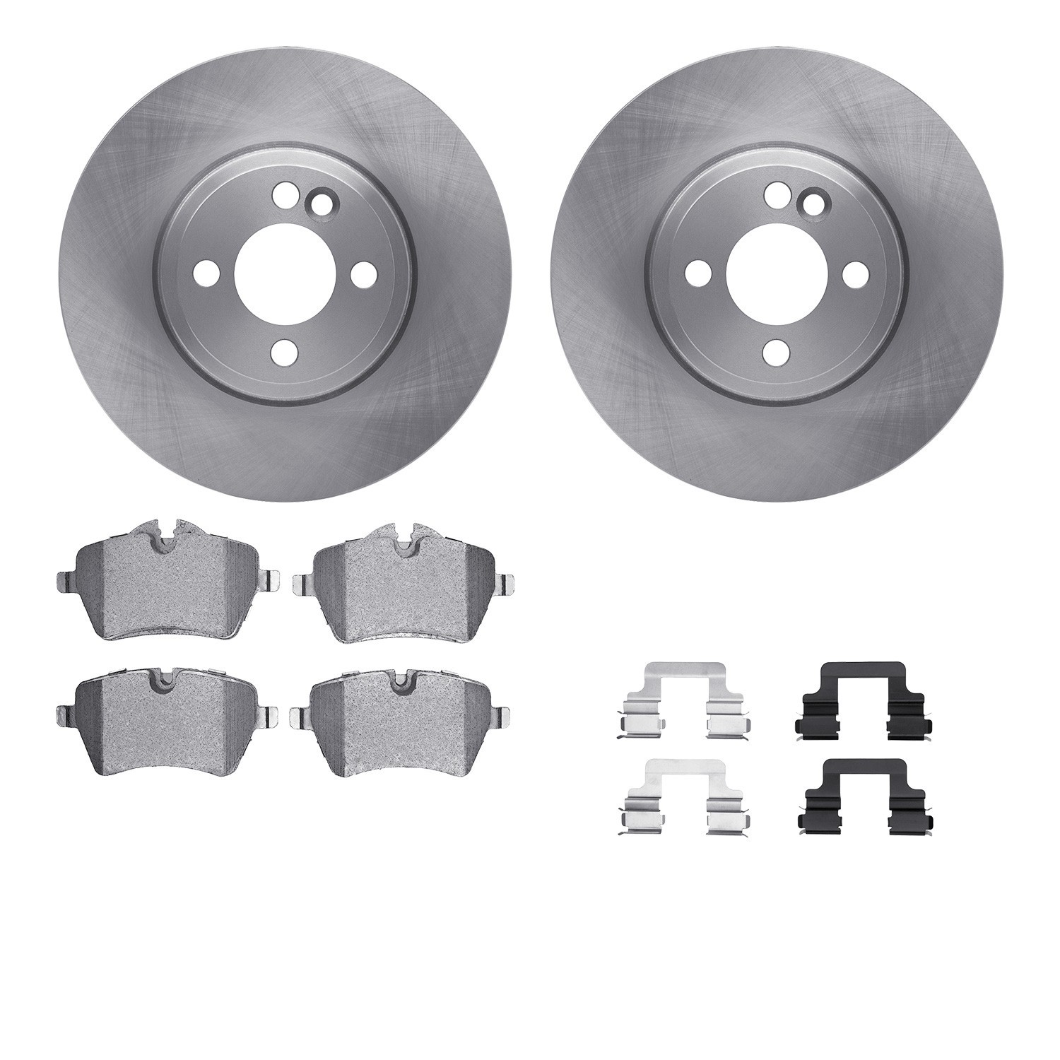 DYN 6512-32052 DFC Brake Rotor with 5000 Brake Pads and Hardware Kit
