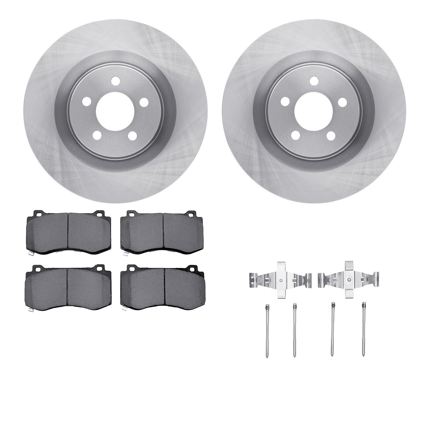 DYN 6512-39131 DFC Brake Rotor with 5000 Brake Pads and Hardware Kit