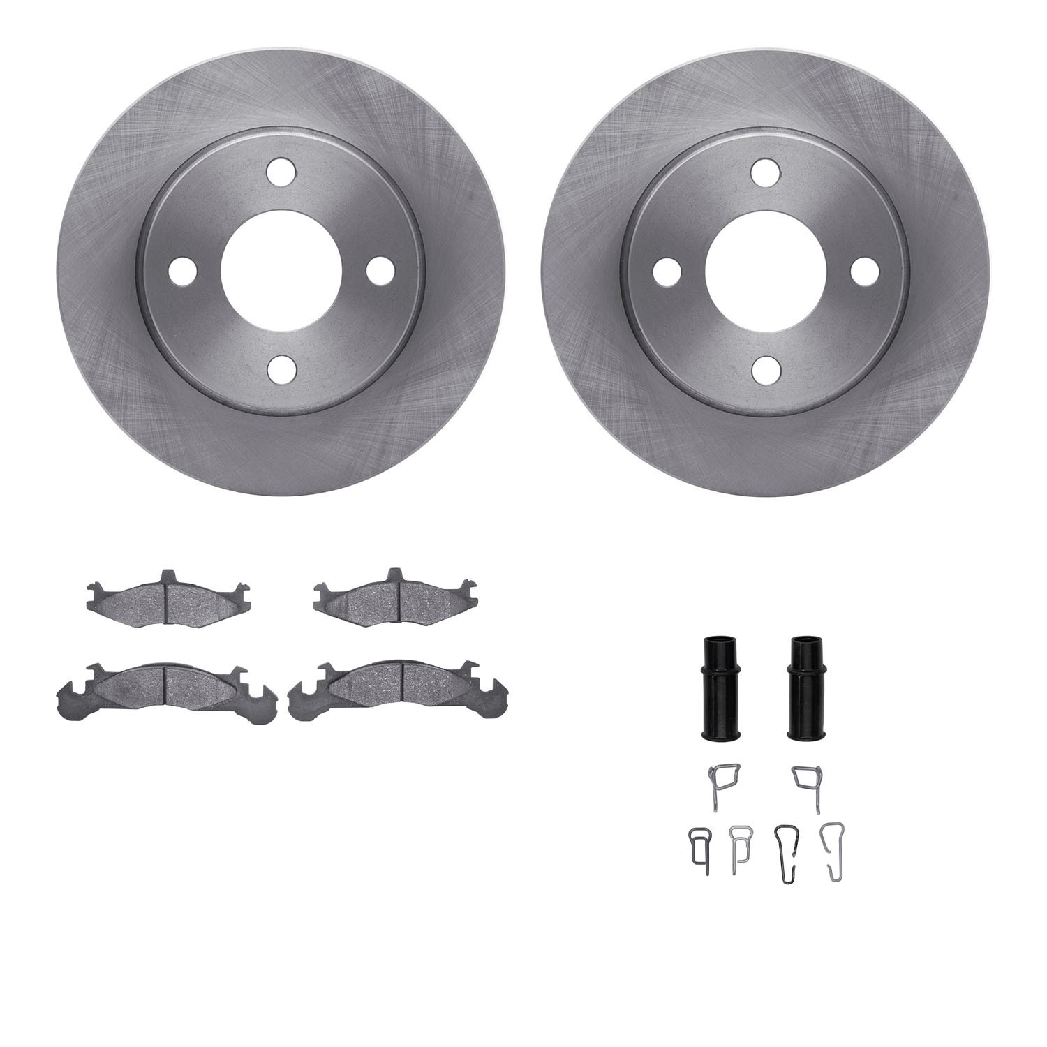 DYN 6512-40167 DFC Brake Rotor with 5000 Brake Pads and Hardware Kit