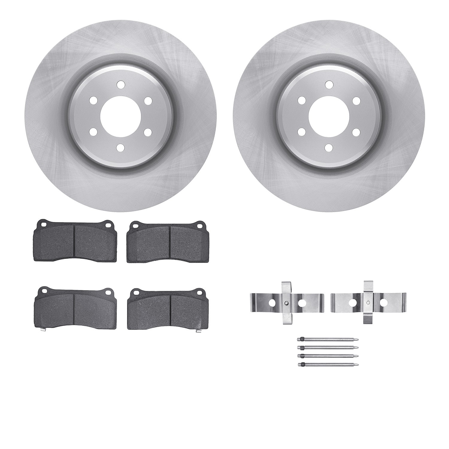 DYN 6512-40175 DFC Brake Rotor with 5000 Brake Pads and Hardware Kit