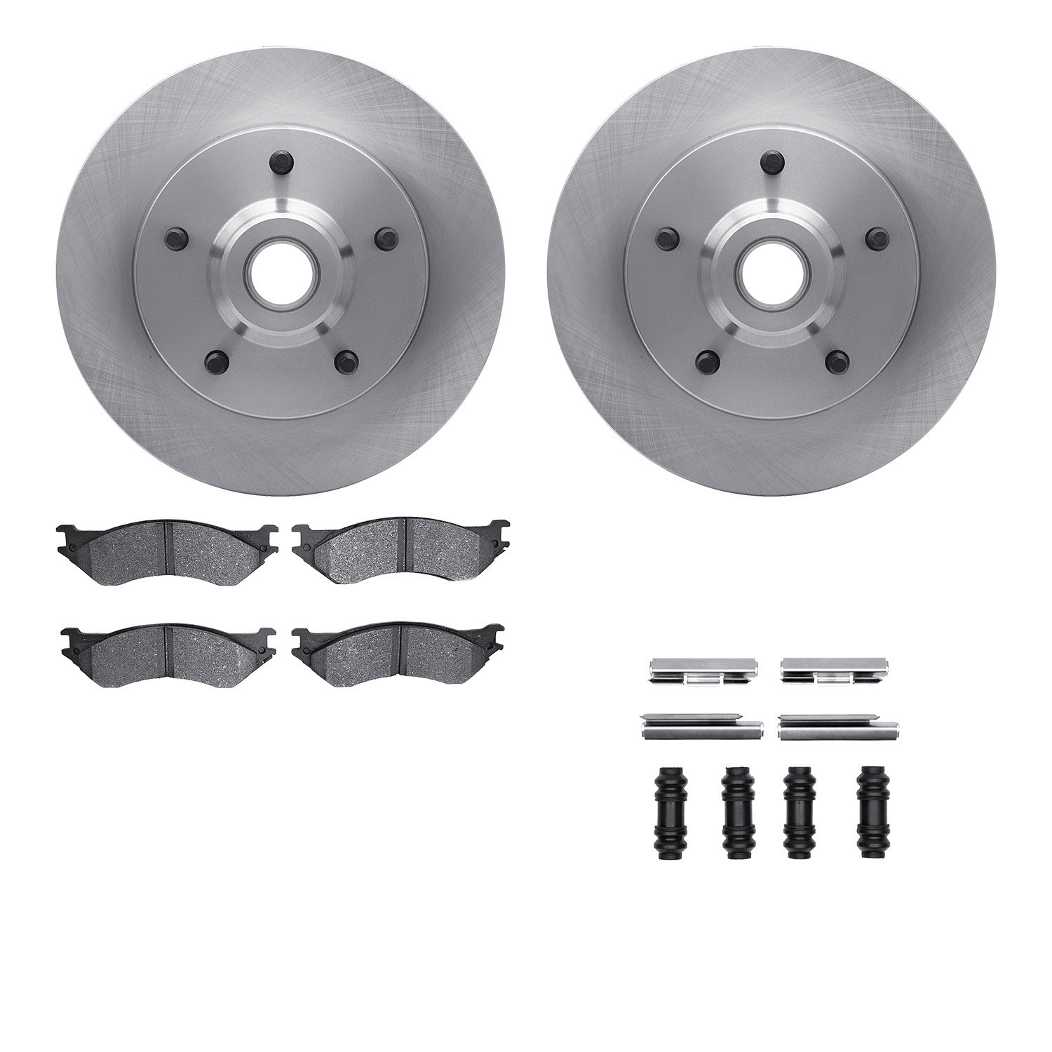 DYN 6512-40352 DFC Brake Rotor with 5000 Brake Pads and Hardware Kit
