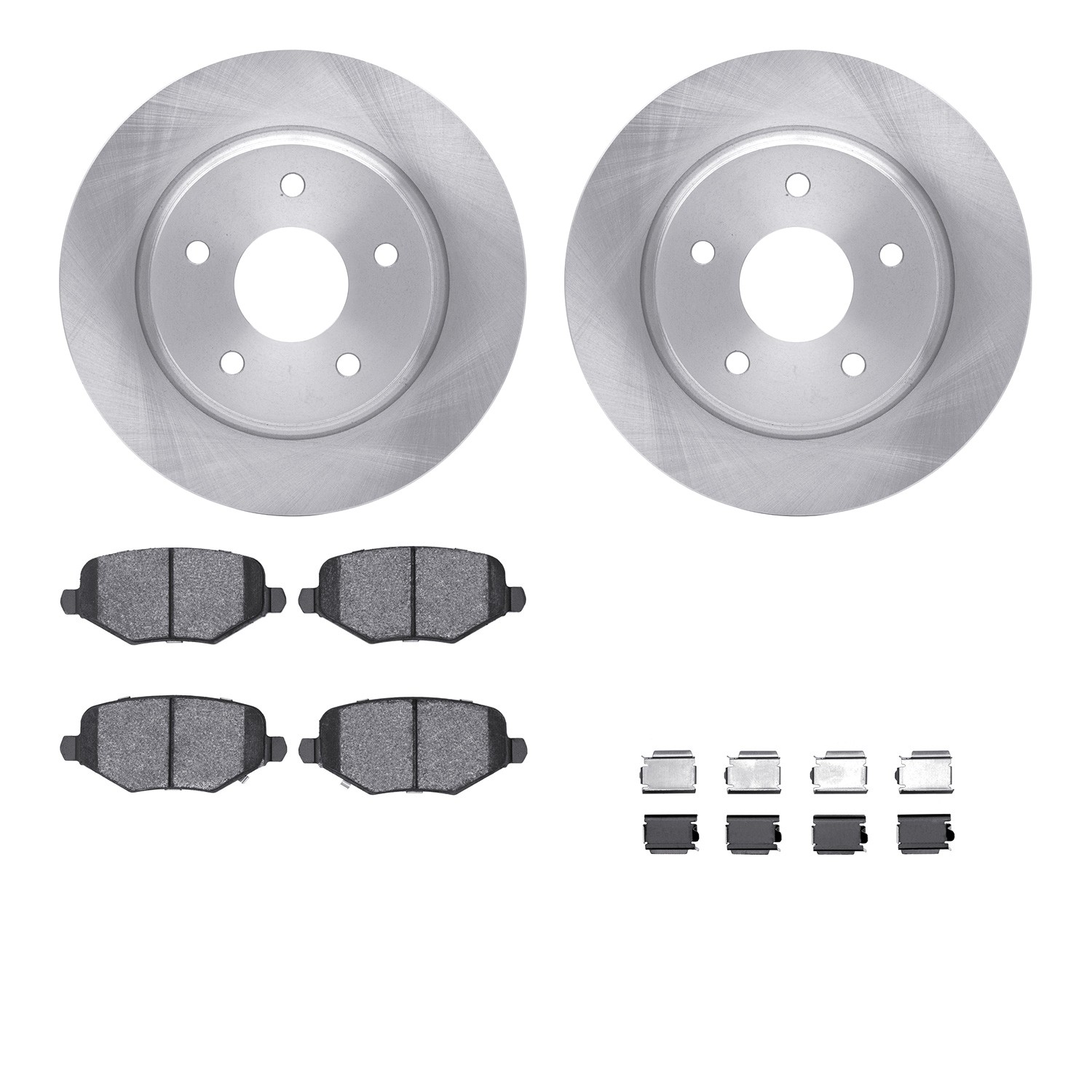 DYN 6512-40479 DFC Brake Rotor with 5000 Brake Pads and Hardware Kit