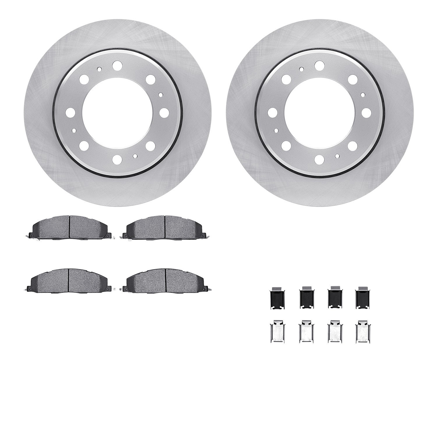 DYN 6512-40516 DFC Brake Rotor with 5000 Brake Pads and Hardware Kit
