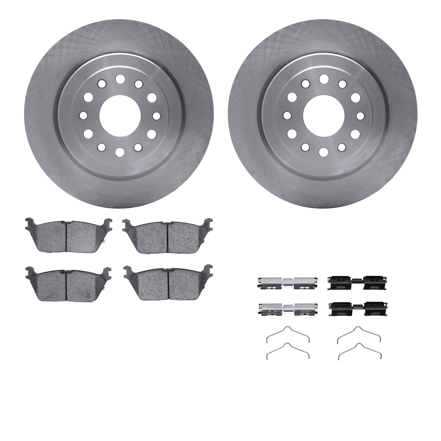 DYN 6512-40528 DFC Brake Rotor with 5000 Brake Pads and Hardware Kit