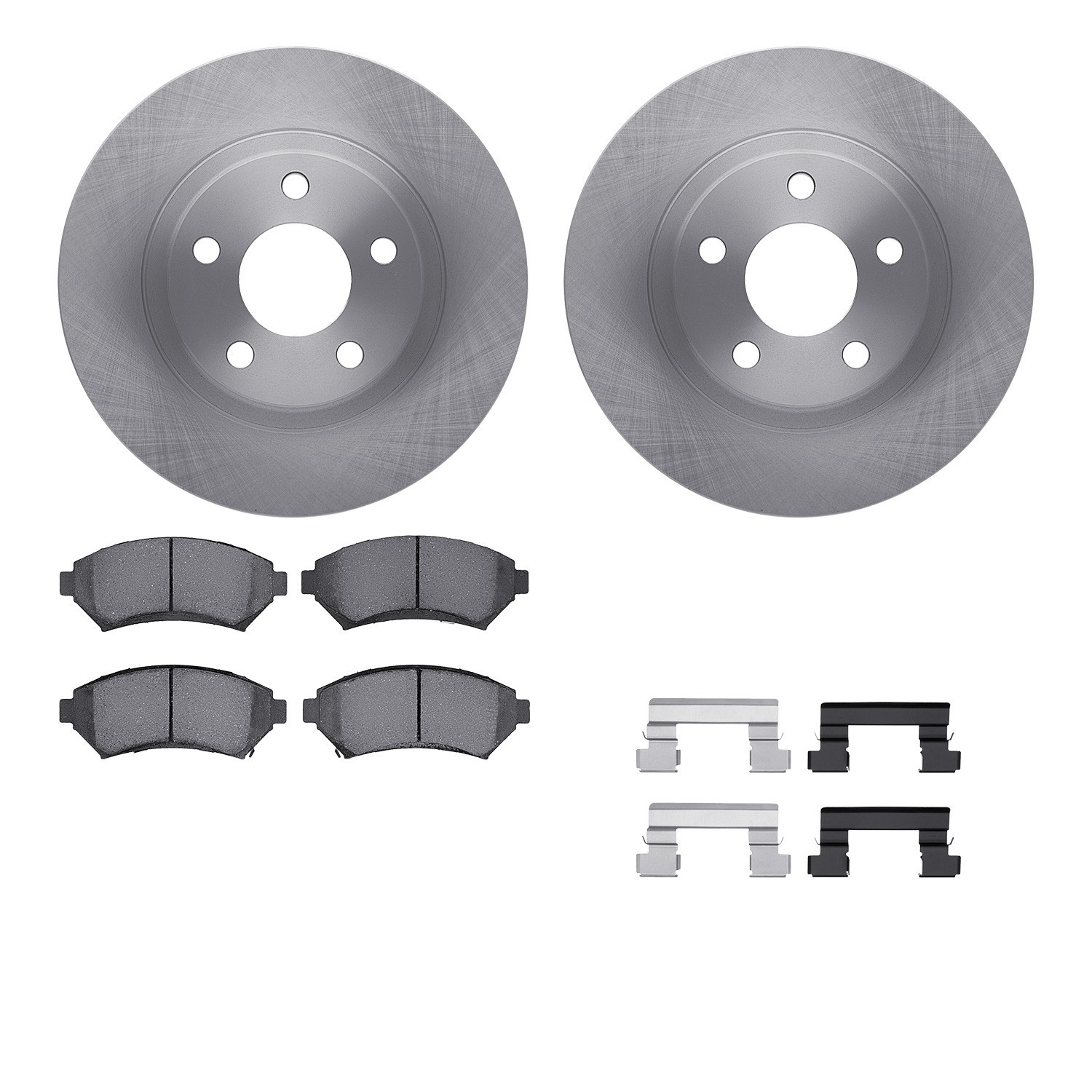 DYN 6512-45034 DFC Brake Rotor with 5000 Brake Pads and Hardware Kit