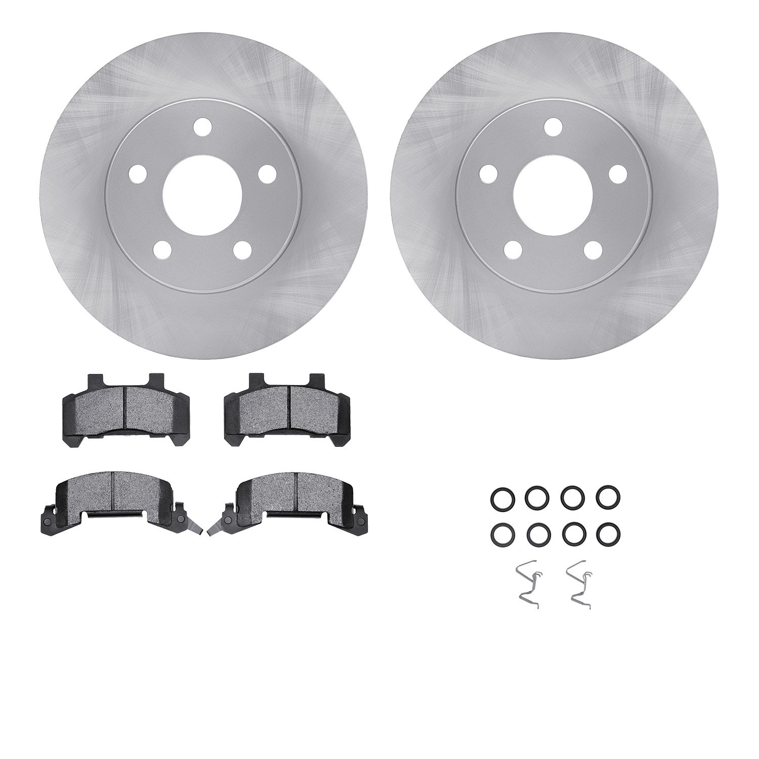 DYN 6512-45052 DFC Brake Rotor with 5000 Brake Pads and Hardware Kit