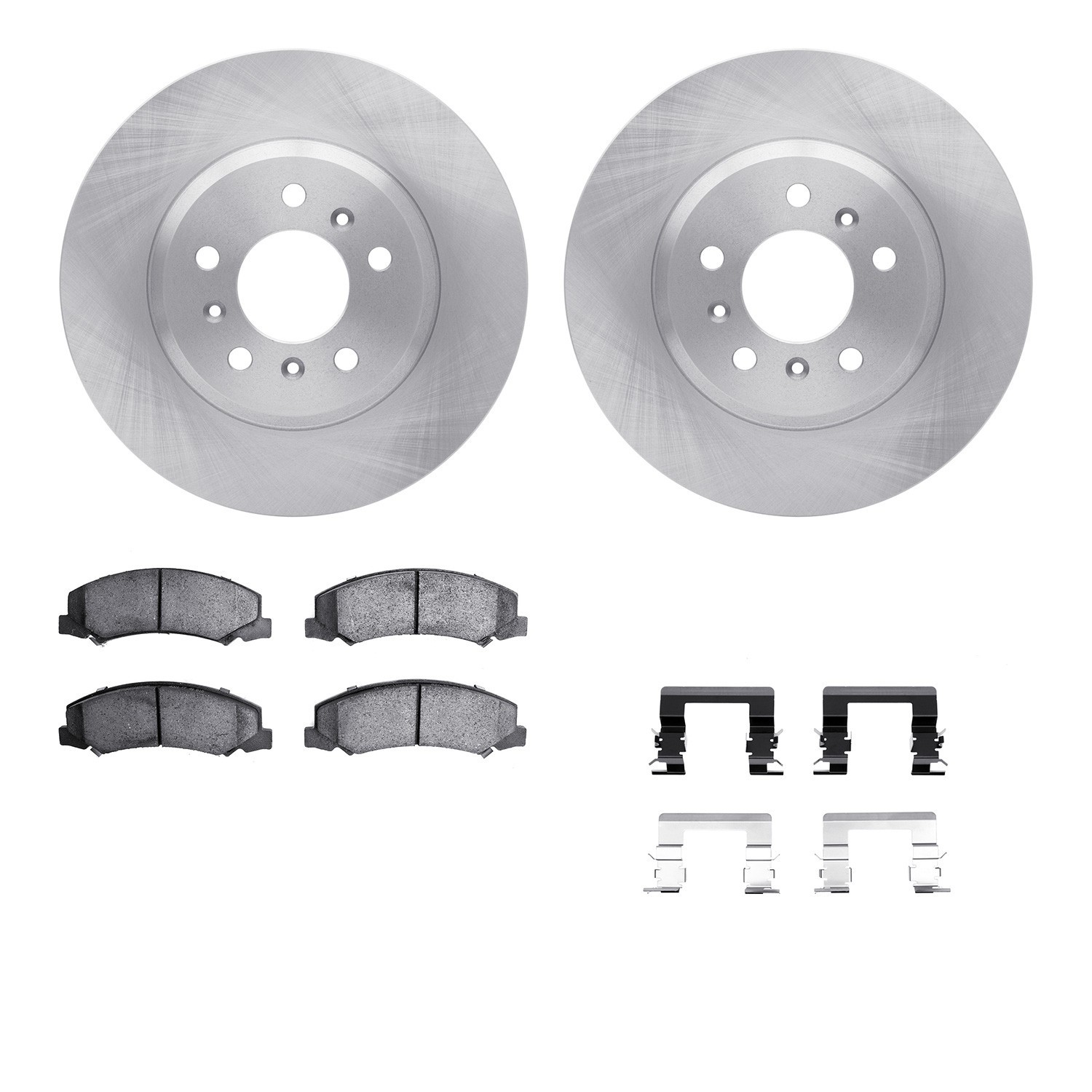 DYN 6512-45092 DFC Brake Rotor with 5000 Brake Pads and Hardware Kit